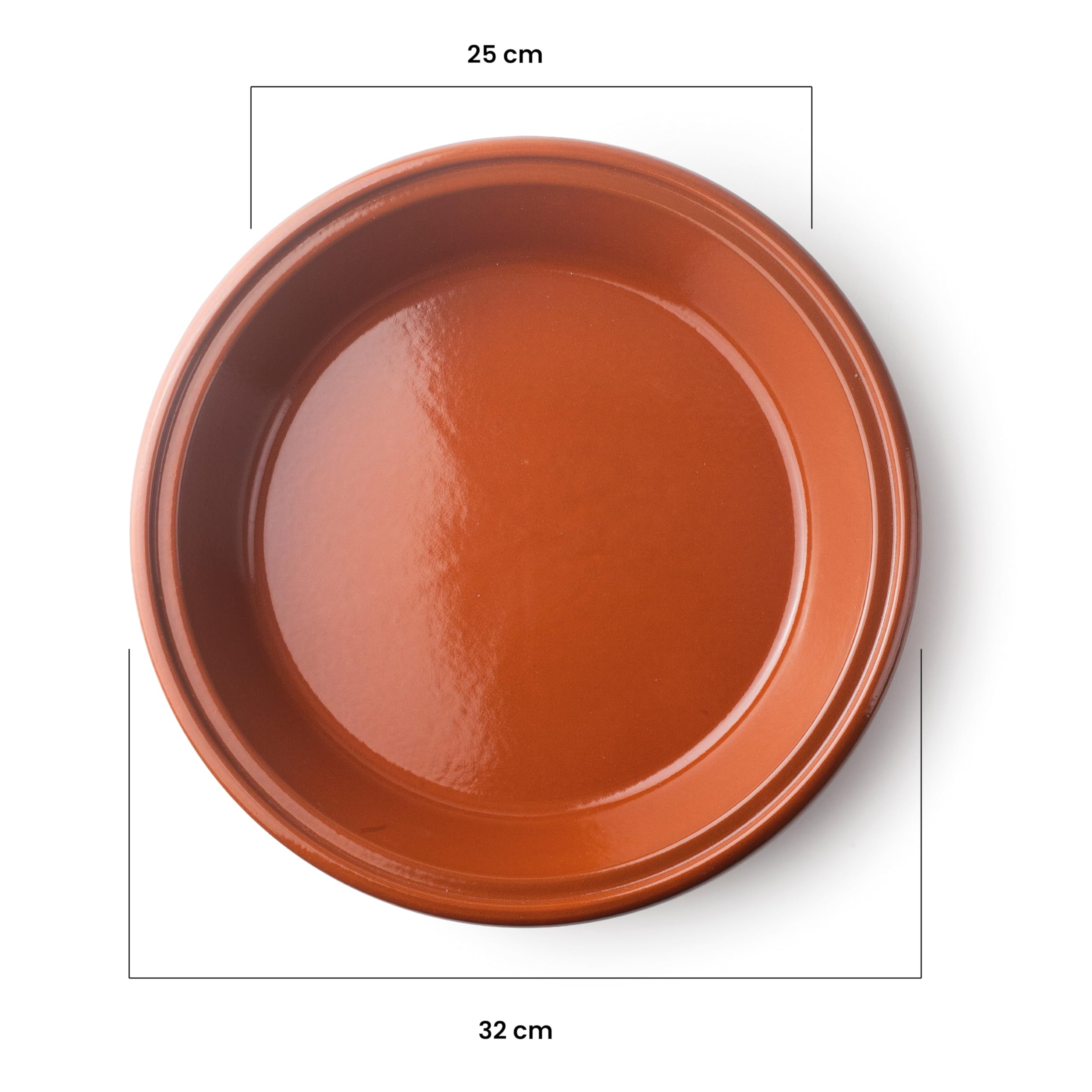 Tajine, natürlich, Braun, 32 cm