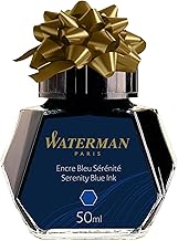 Waterman 50 ml Bottled Liquid Fountain Pen Ink, Serenity Blue (S0110720)