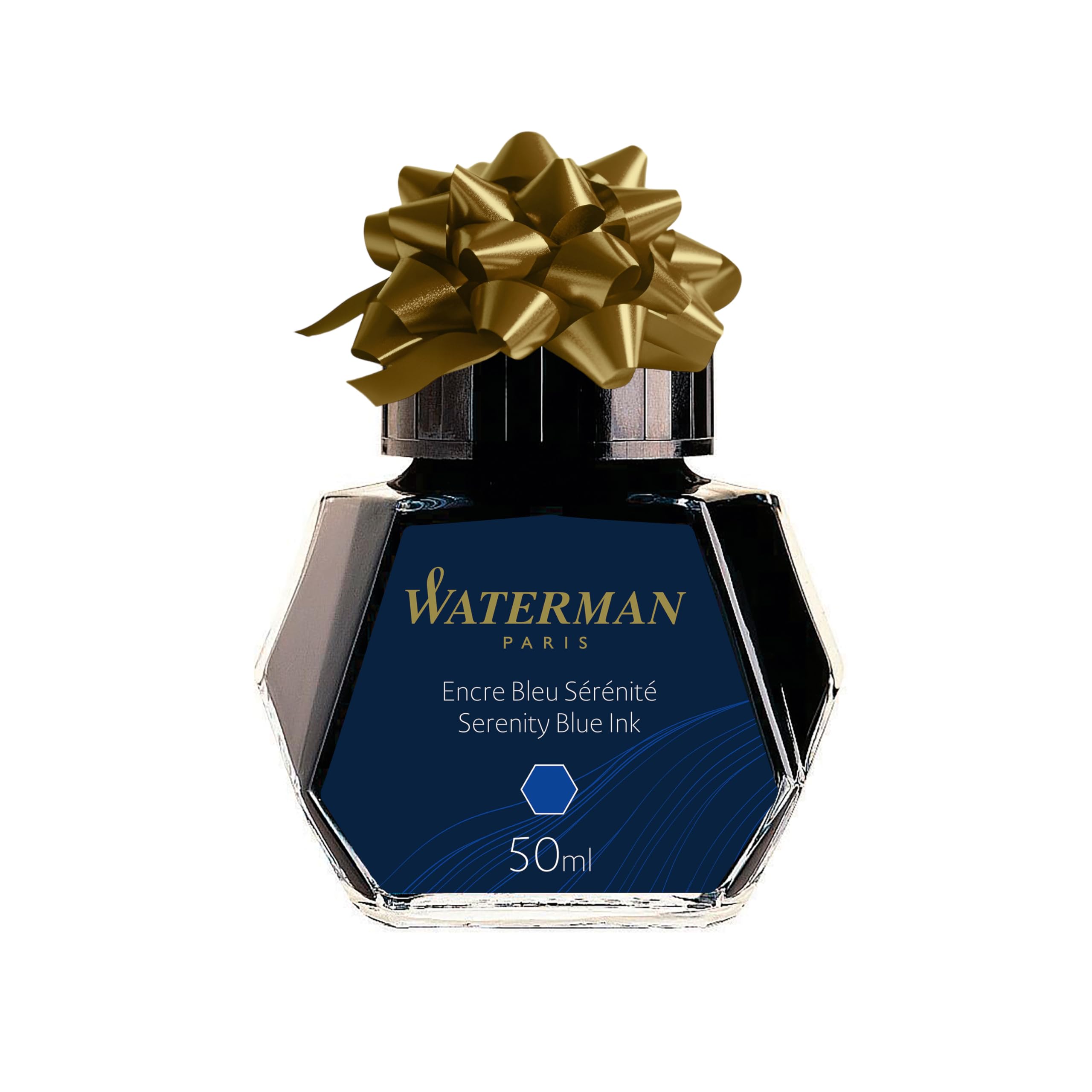 Waterman 50 ml Bottled Liquid Fountain Pen Ink, Serenity Blue (S0110720)