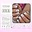 Coolnail Ombre Jelly White French Fake Nails Squoval Square UV False Press on Nails for Girl Full Cover Finger Wear Nail Art Tips