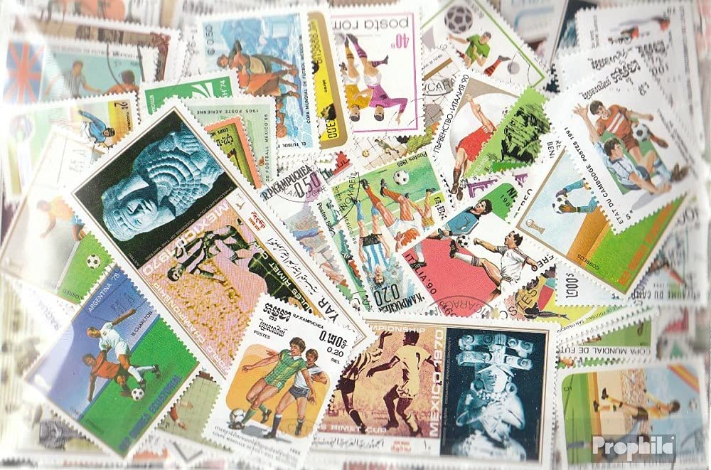 Prophila Collection Motives 1.000 various Football stamps (Stamps for collectors) Soccer