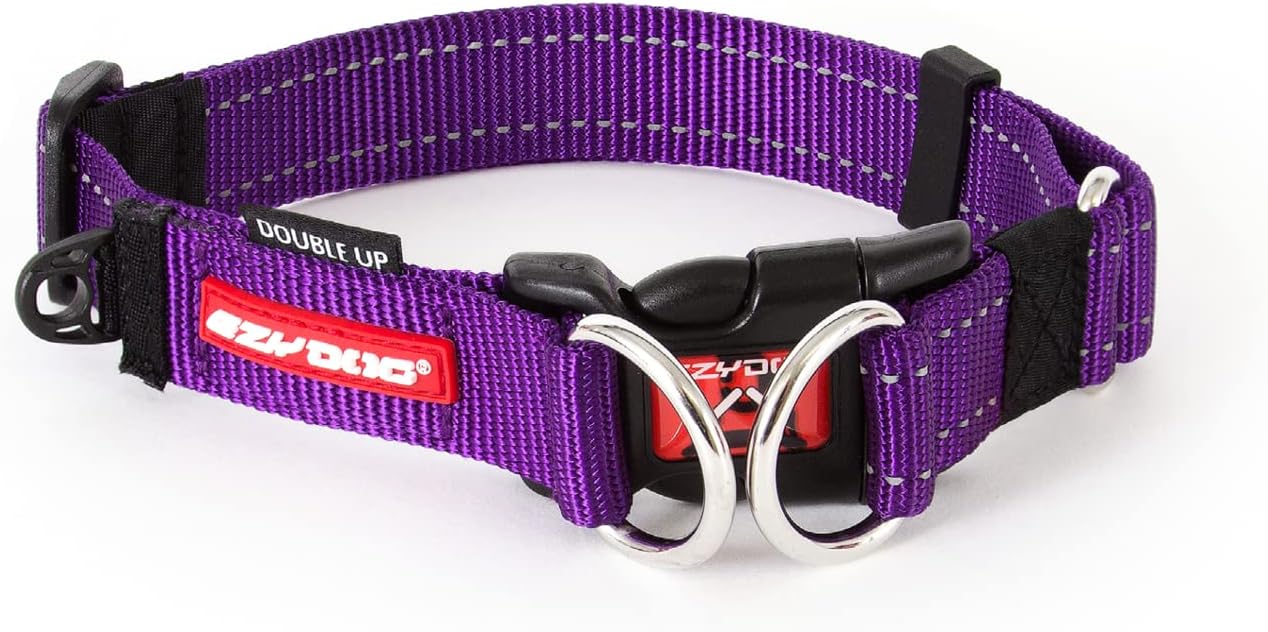 EZYDOG Double Up Dog Collar Dog Collar Small, Medium, Large Dogs, Reflective Dog Collar