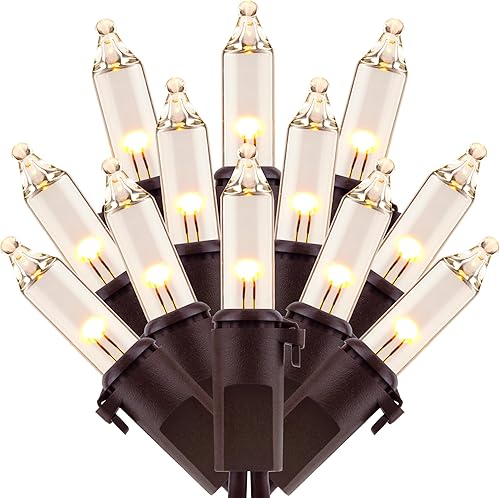 Miniatura 13 de 200 unidades de luces de Navidad azules, paquete de 2 hebras de 100 unidades, 33 pies de cable verde, luces de cadena festivas UL listadas (azul)