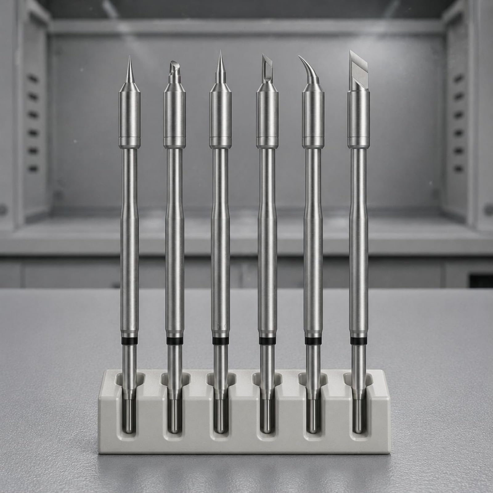 6 Pezzi Ricambio Punta Saldatore Alta Compatibilità Stilo Saldatore di Ricambio Conduzione Termica Rapida