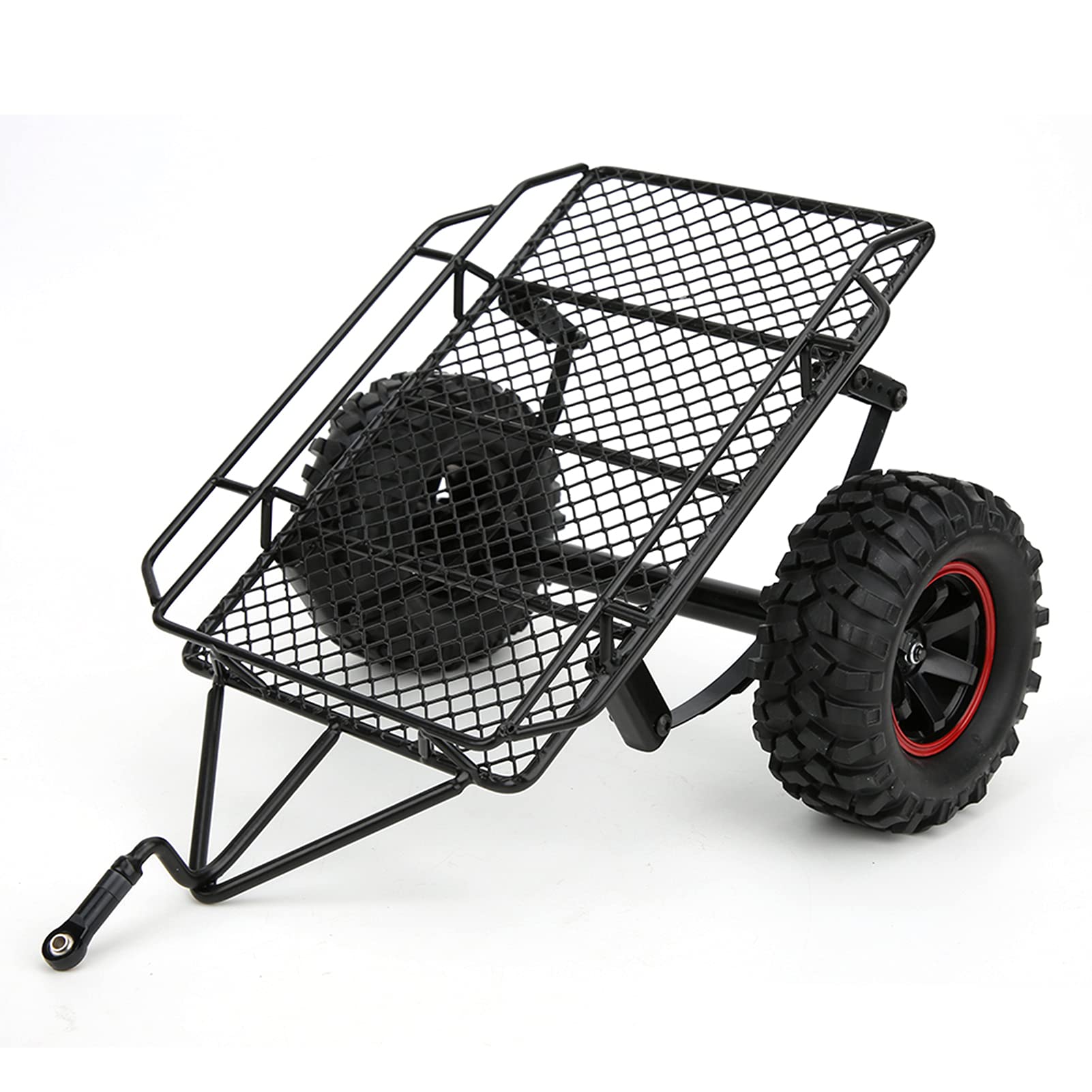 Przyczepa RC Metalowa do Modeli Samochodów SCX10 | Trwała metalowa konstrukcja, łatwa w montażu, kompatybilna z modelami 1/10