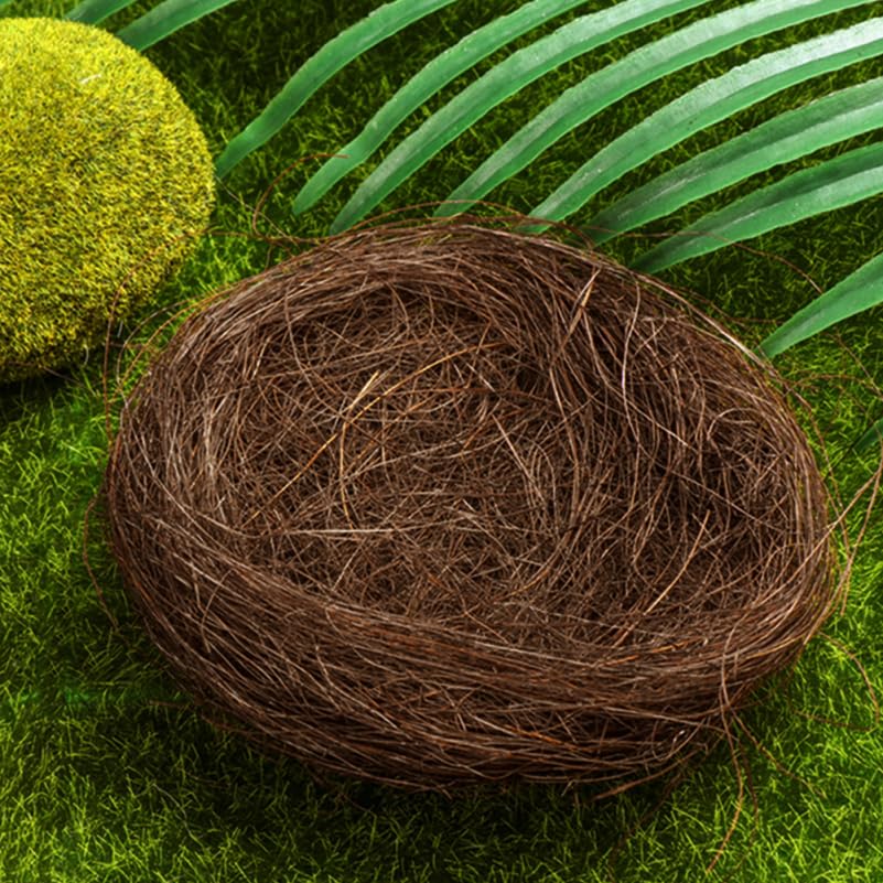 Image of 16-Pack Mini Bird Nest Decorations 2.75X2.75X1.96In Faux Bird Nests for Garden Easter Ornaments Photography Props Party Decor and Birdcage Accessories