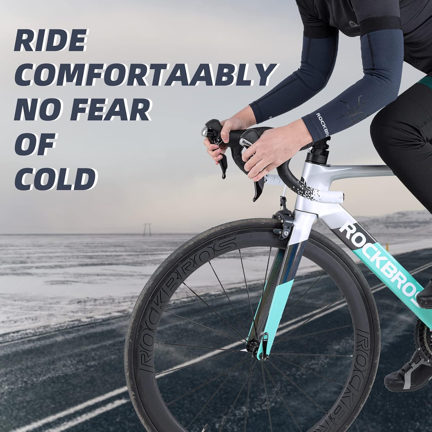 ROCKBROS Thermal Arm Warmer for Men & Women Winter Arm Sleeves for Cycling Running Warm Arm Covers : Clothing, Shoes & Jewelry