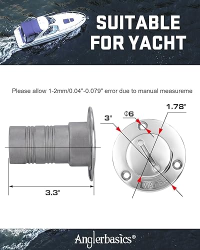 Miniatura 2 de Anglerbasics Relleno de cubierta de barco con tapa de llave