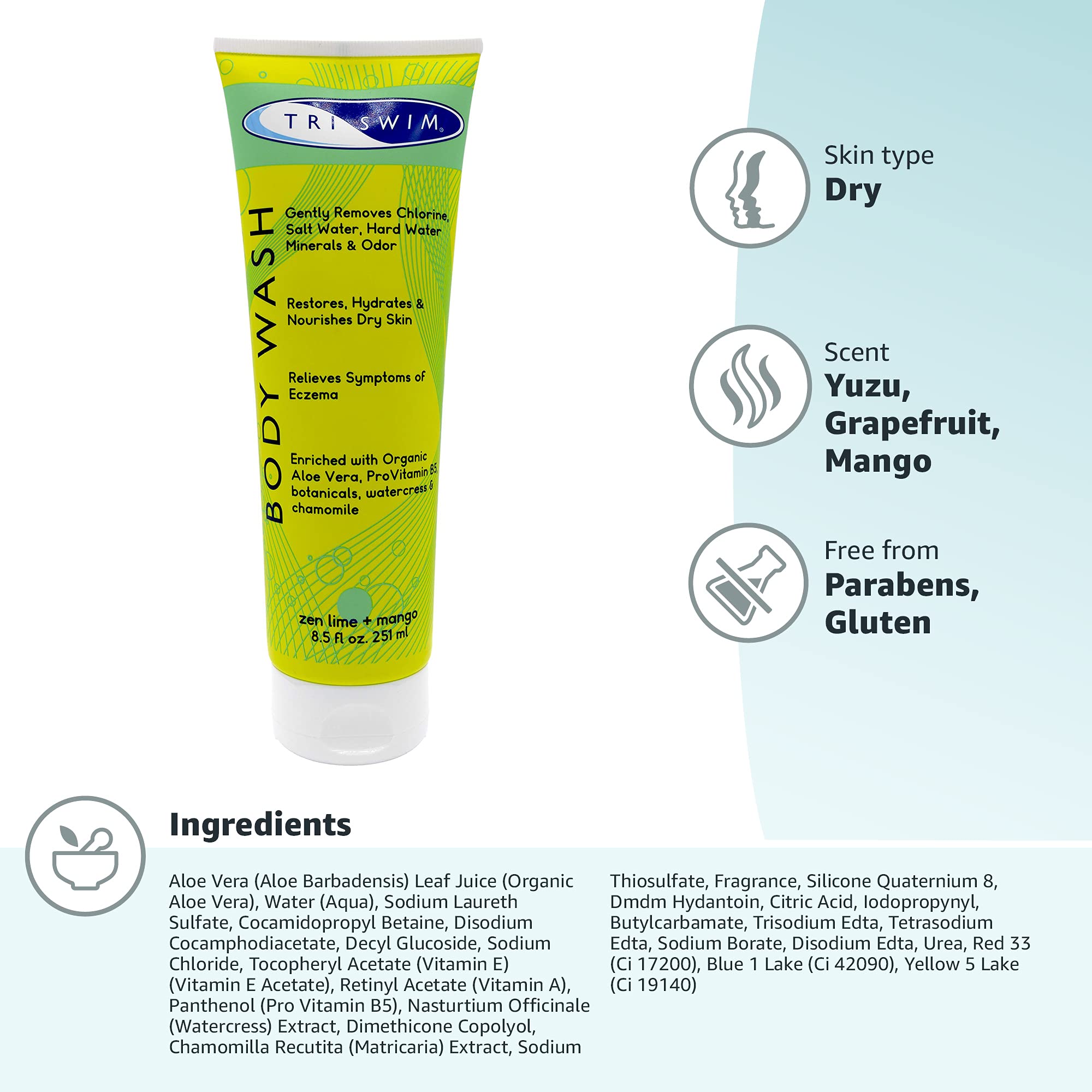 Buy TRISWIM Chlorine Removal Body Wash After Swim Care Moisturising