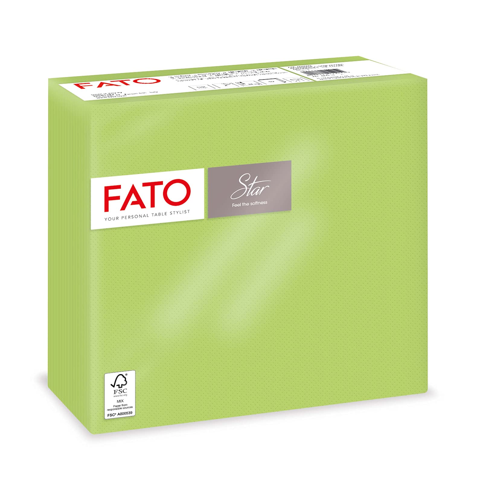 Fato - Disposable Paper Napkins, Sofficity and Softness, Pack of 40 Napkins