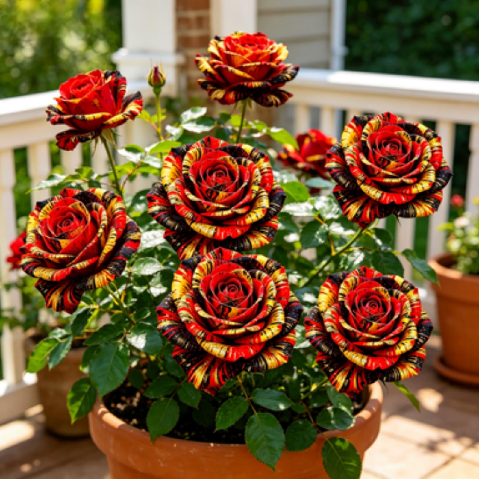 Rosenpflanzen, Rosenrhizom, Rosa, Kältetolerant Mehrjährig, GartenverschöNerung, Pflegeleicht-5Rhizome-E