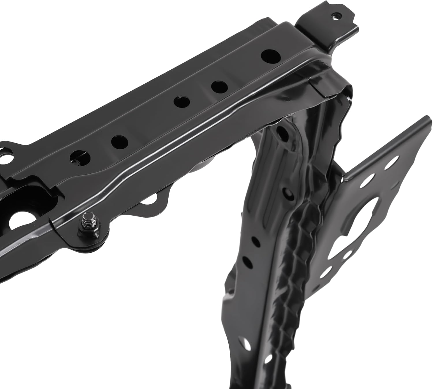 Radiator Core Support Assembly Compatible with 2013-2015 Toyota RAV4 Replacement For 532050R030 TO1225313 Steel Electrophoresis Primed Black Front Tie Bar