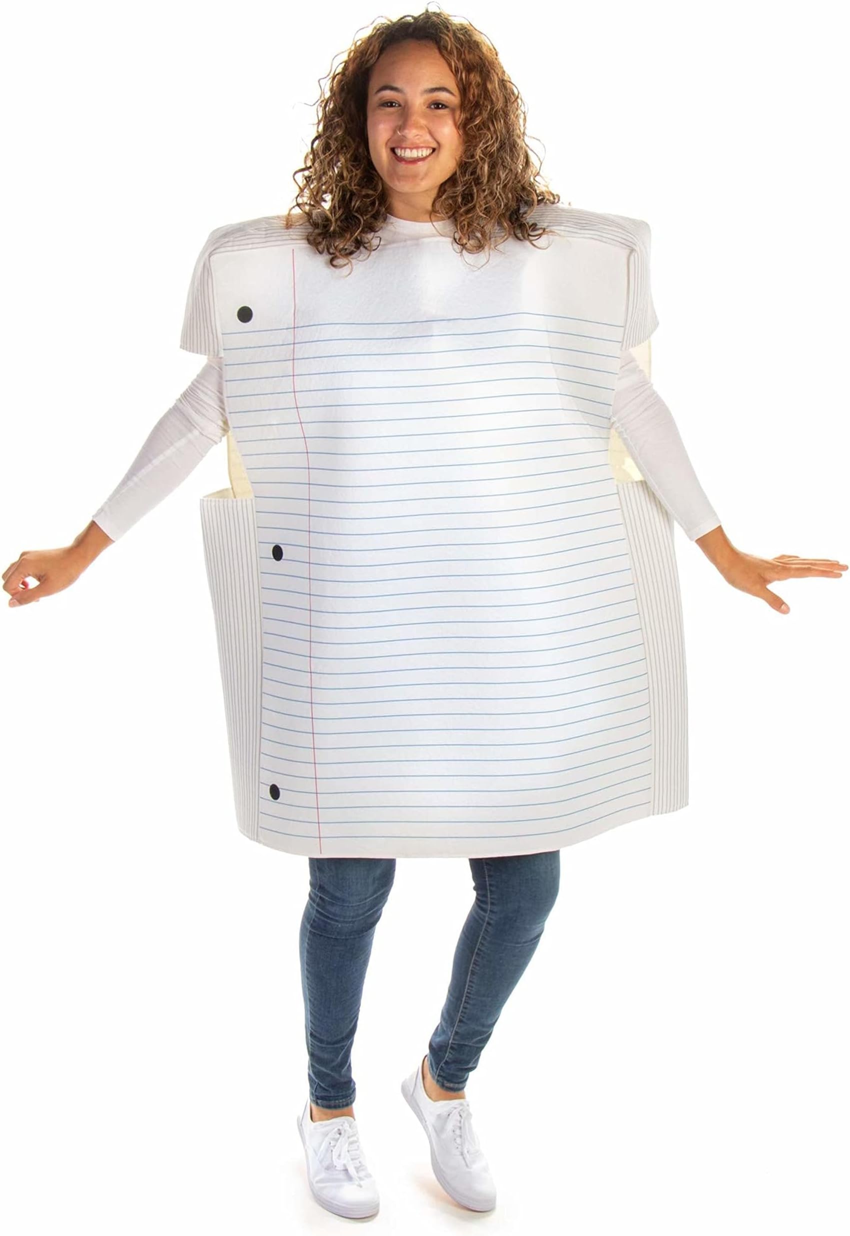 Blank Page Paper Halloween Costume - Funny Customizable One-size Adult Costume