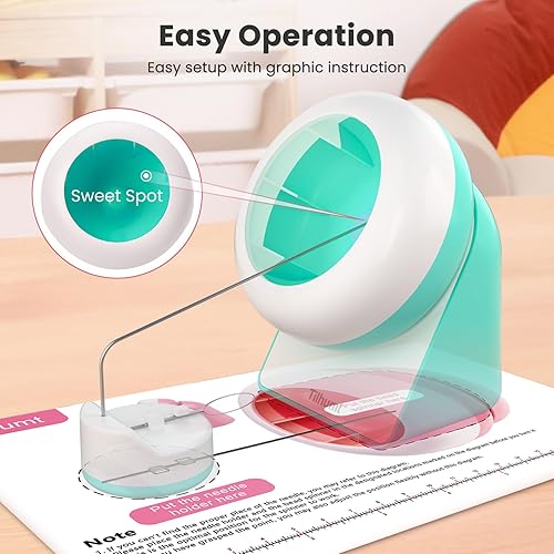 Miniatura 3 de Tilhumt Spinner de cuentas de arcilla giratorio eléctrico de cuentas para hacer joyas cuenco automático de cuentas de arcilla con aguja de ojo