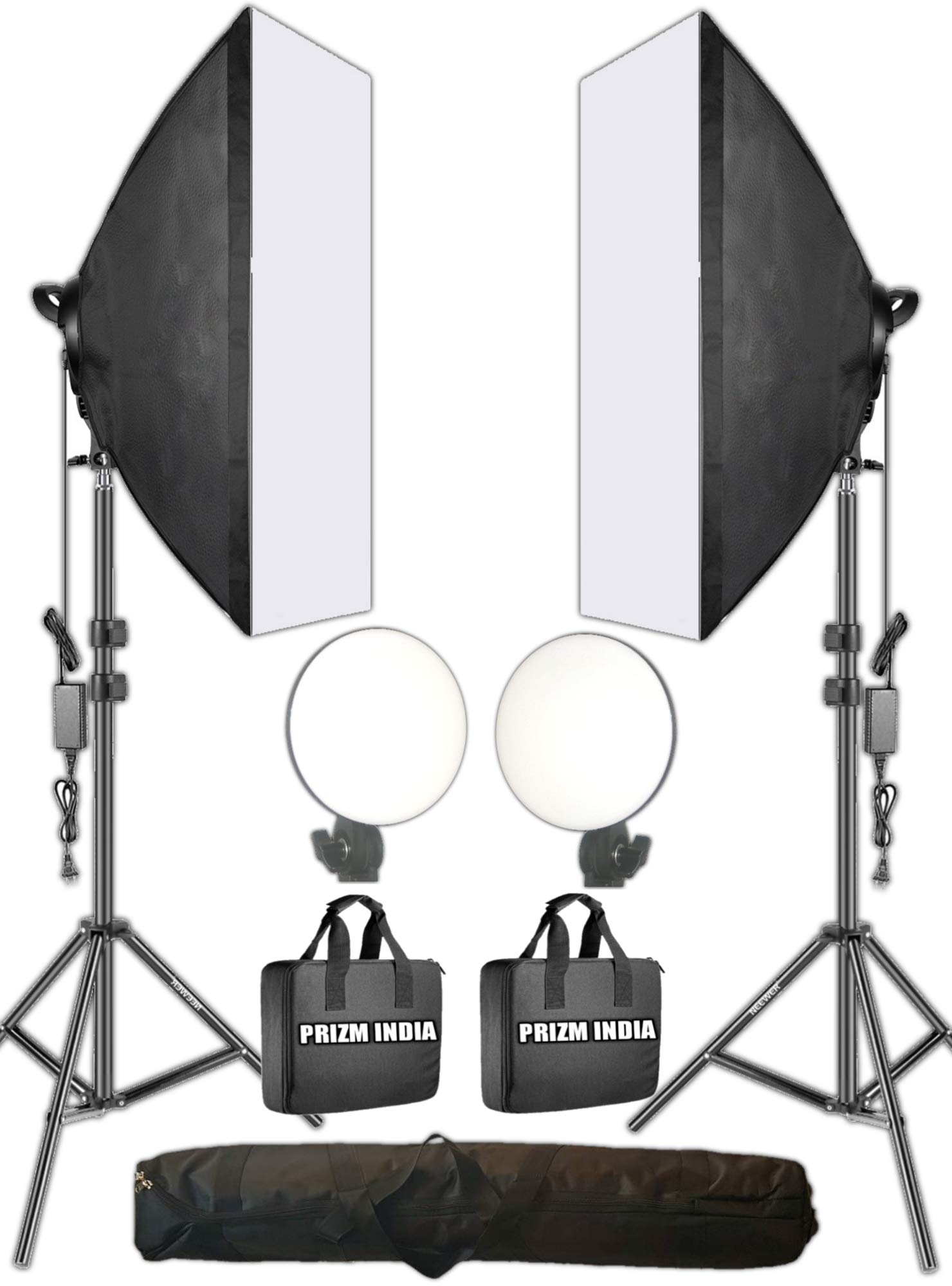 OCTOVA LV460 Professional Soft Led Photo & Video Light Softbox Lighting Kit (2) for YouTube Constant Studio Videography, Portrait Shooting, Product Photography Continuous Key, Fill and Back Light