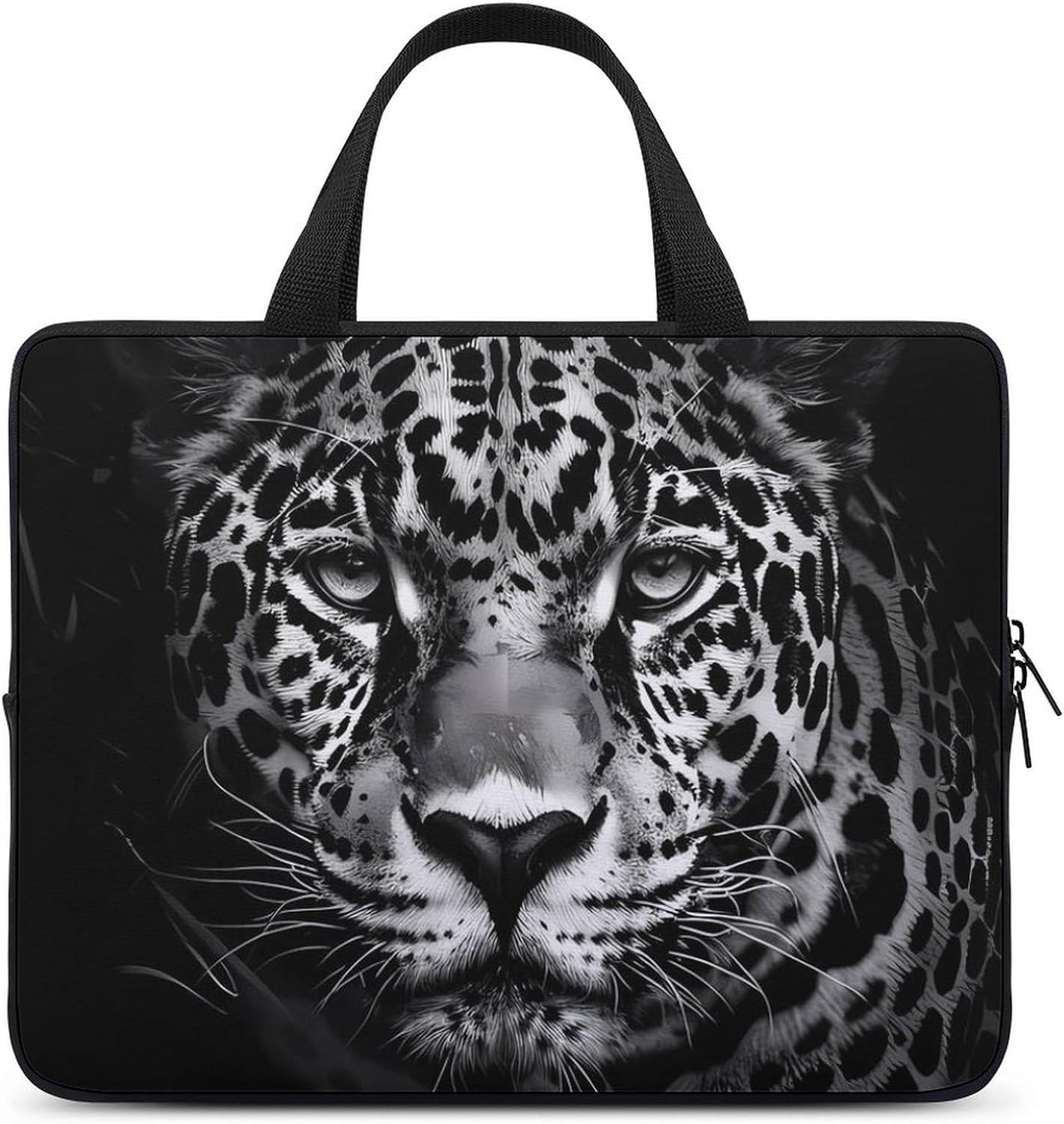 African-Leopard Laptop Bag Print Computer Sleeve Case Protector Briefcase Totes for Women Men