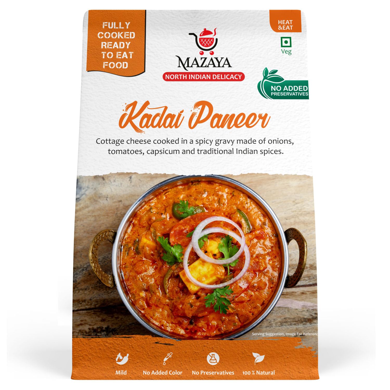 MAZAYA Heat & Eat Fully Cooked Ready To Eat Kadhai Paneer With No Added Preservatives 100% Natural (Veg 300Grams) (B0C96M4X16) Amazon Price History, Amazon Price Tracker
