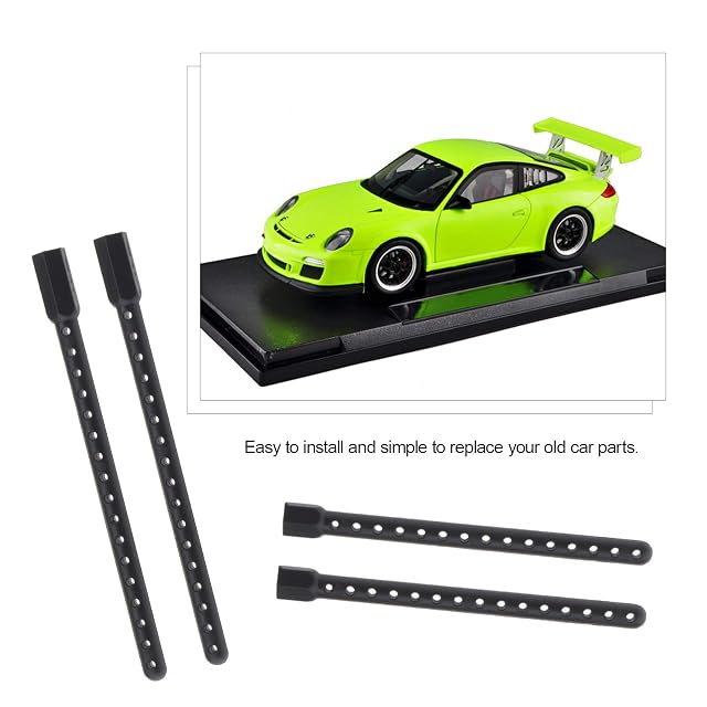 Foto 4 de 8 de Be In Your Mind 8 Piezas RC 1:10 Soportes de Poste de Carrocería de Plástico Negro Compatible con HSP 94122…
