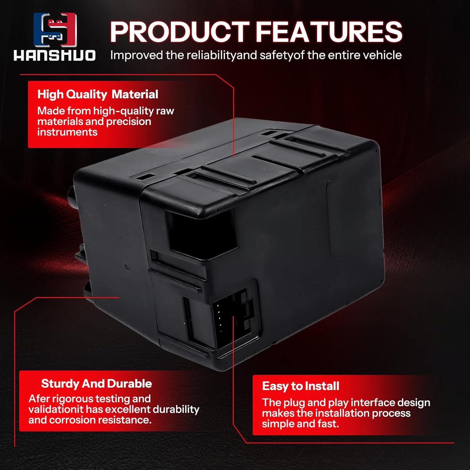 Wireless Ignition Module Switch with 2Pcs Key Fob Remote 68292755AB for 2008-2010 Dodge Charger Challenger Chrysler 300, Switch Node Module Replace