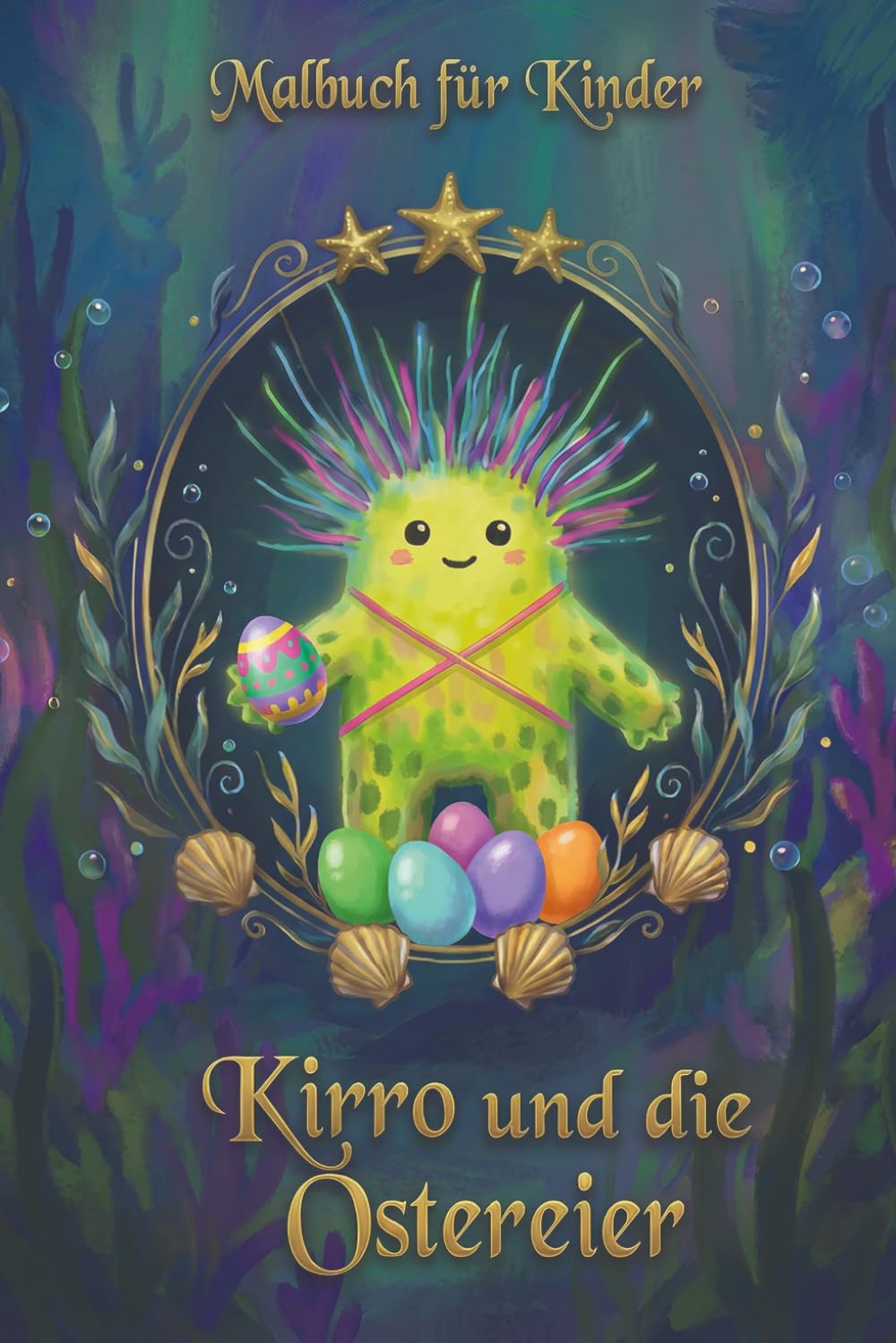 Malbuch für Kinder: Kirro und die Ostereier