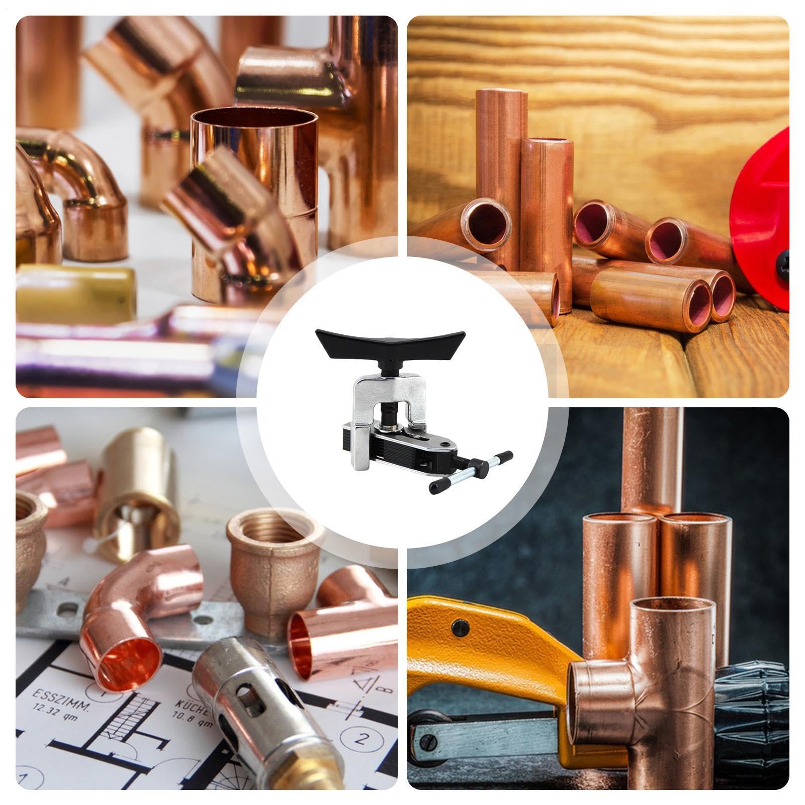 Herramienta de expansión de tubos para tubos de cobre | Expansor de tubo de metal variable de 5 – 16 mm, para refrigeración, aire acondicionado, fontanería y refrigeración