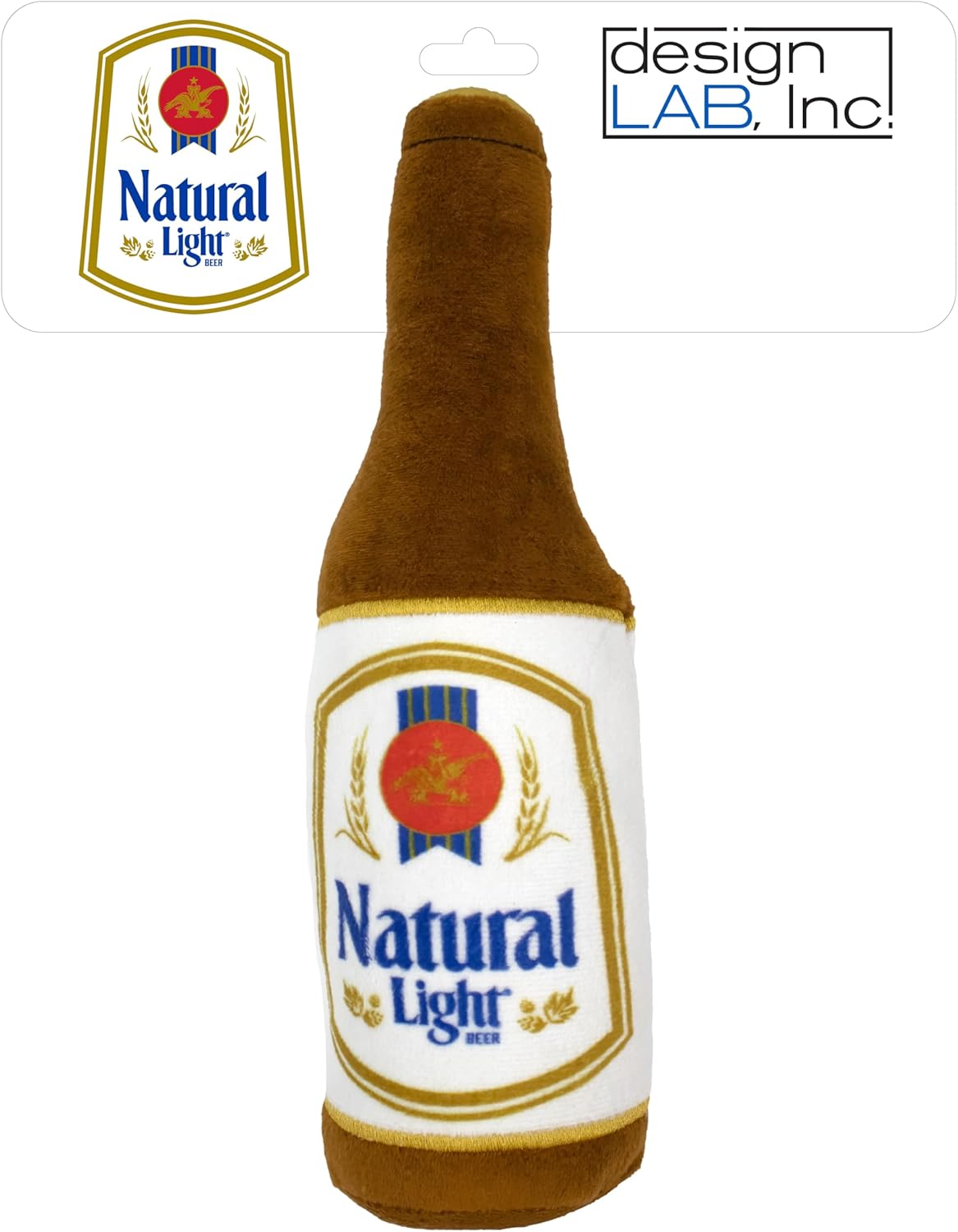 Juguete para Perro design LAB Natural Light Beer Plush con Sonido