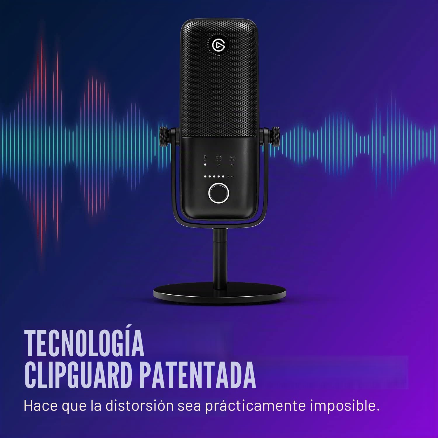 Elgato Wave:3 - Micrófono Condensador USB Profesional prémium para Streaming, podcasts, Juegos, Oficina en casa, Software Mezclador Gratis, plugins de Efectos, antidistorsión, Plug n Play, Mac, PC