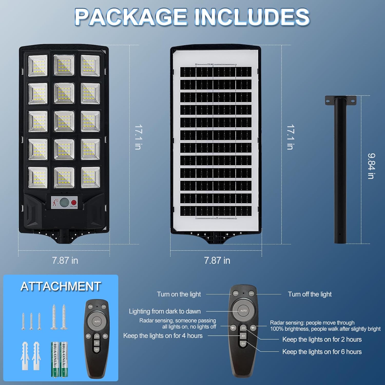 Solar Lights Outdoor,IP66 Waterproof Solar Street Lights with Motion Sensor Remote,6500K Dusk to Dawn Flood Light for Parking Lot/Yard/Garden (4 Pack) Solar Lights Outdoor,IP66 Waterproof Solar Street Lights with Motion Sensor Remote,6500K Dusk to Dawn Flood Light for Parking Lot/Yard/Garden (4 Pack)