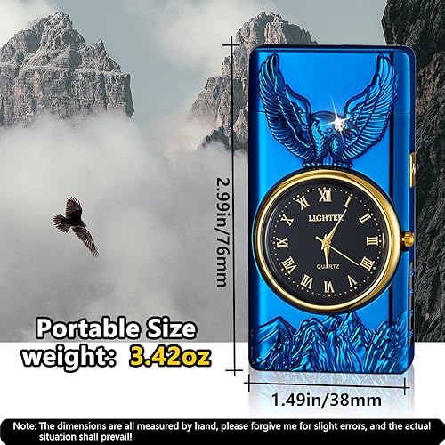 Miniatura 4 de GADATOP Encendedor de águila, encendedor de plasma, encendedor de arco eléctrico, encendedor USB multifuncional, encendedor resistente al viento,