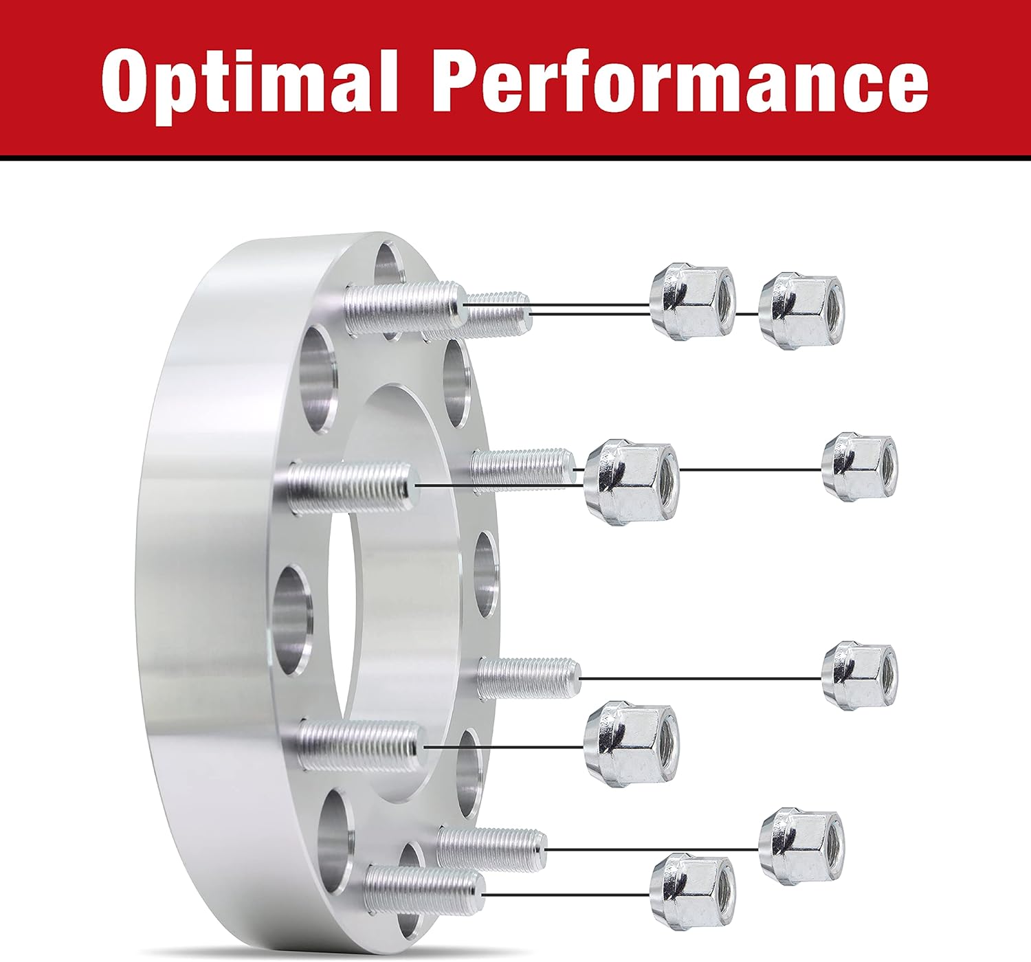 Rеvіеw Dіѕсоunt Topline Products Wheel Adapters | Converts 8x6.50 (165.1mm) to 8x180 | 125.1mm Center Bore with 14x1.50 Studs | 2 Thickness | Machined Finished | Set of 4