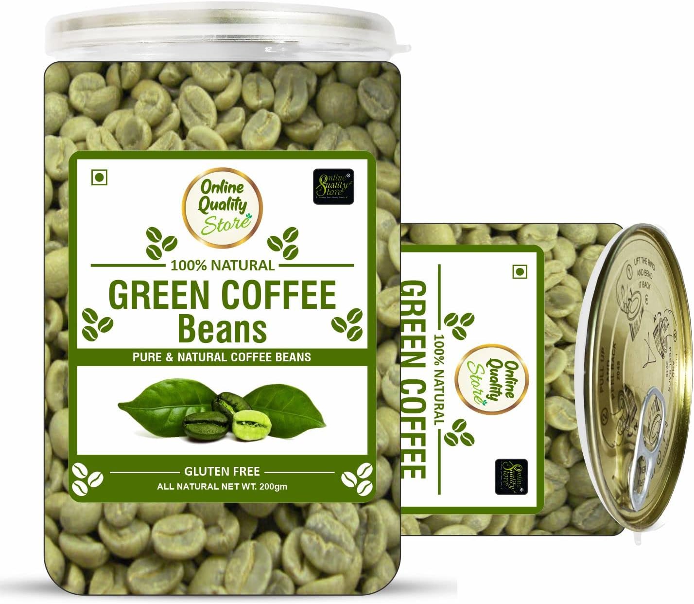Online Quality Store Green Coffee Beans - 300g | Pure & Natural for Weight Loss Management | Herbal Supplement