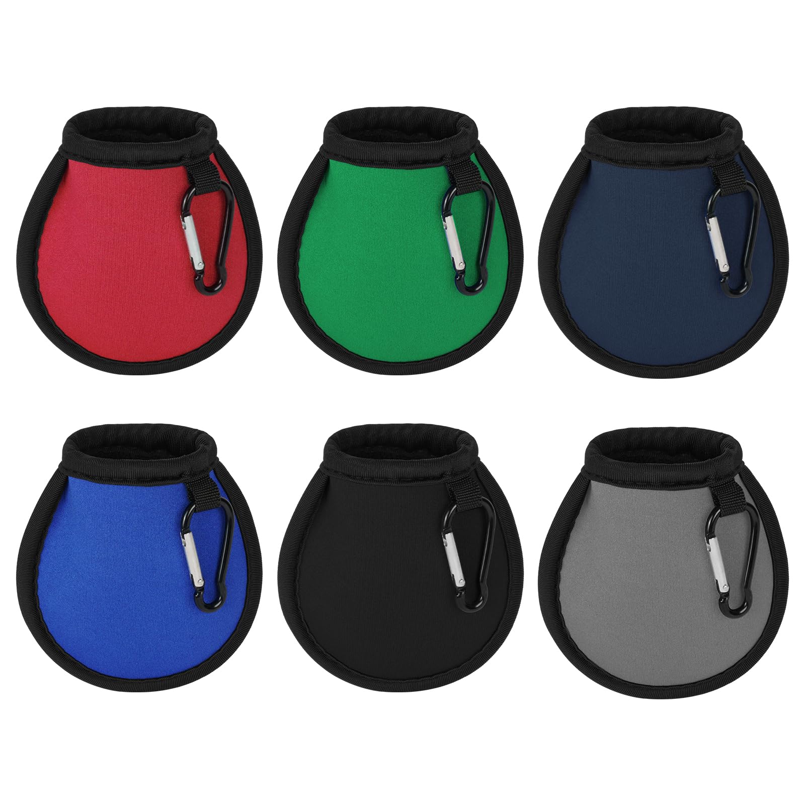 Pochettes de Nettoyage de Balles de Golf, Imperméable à l'eau Sac de Golf avec Double Couche, Mini Sac de Nettoyage Portables pour Balles de Golf avec Mousqueton, Accessoires de Golf