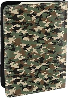 Global Travel Passport Holder, Army Camouflage, RFID Blocking PU Leather Wallet for International Trips