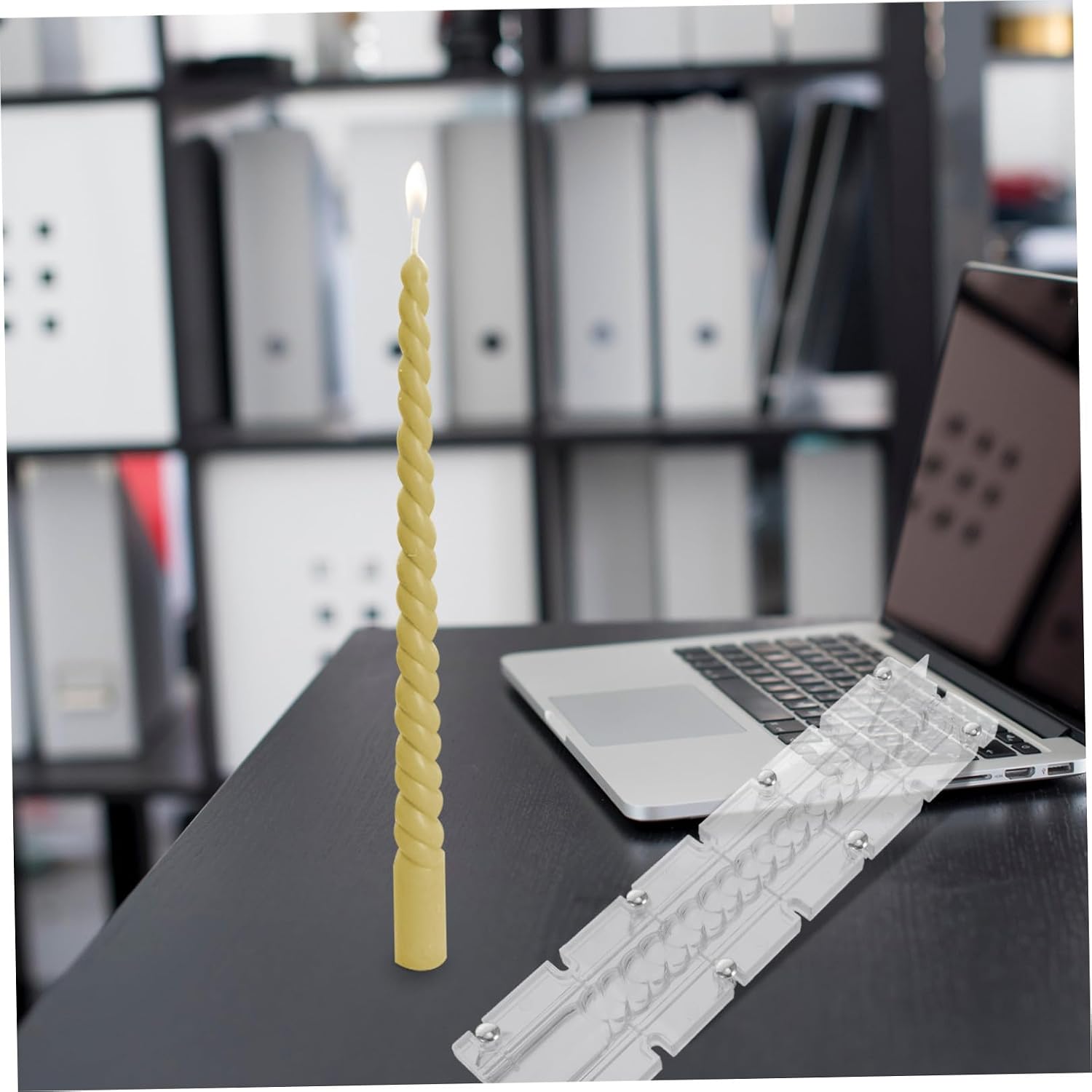 Twisted Tall Candle Making Mold for DIY Handicrafts Acrylic
