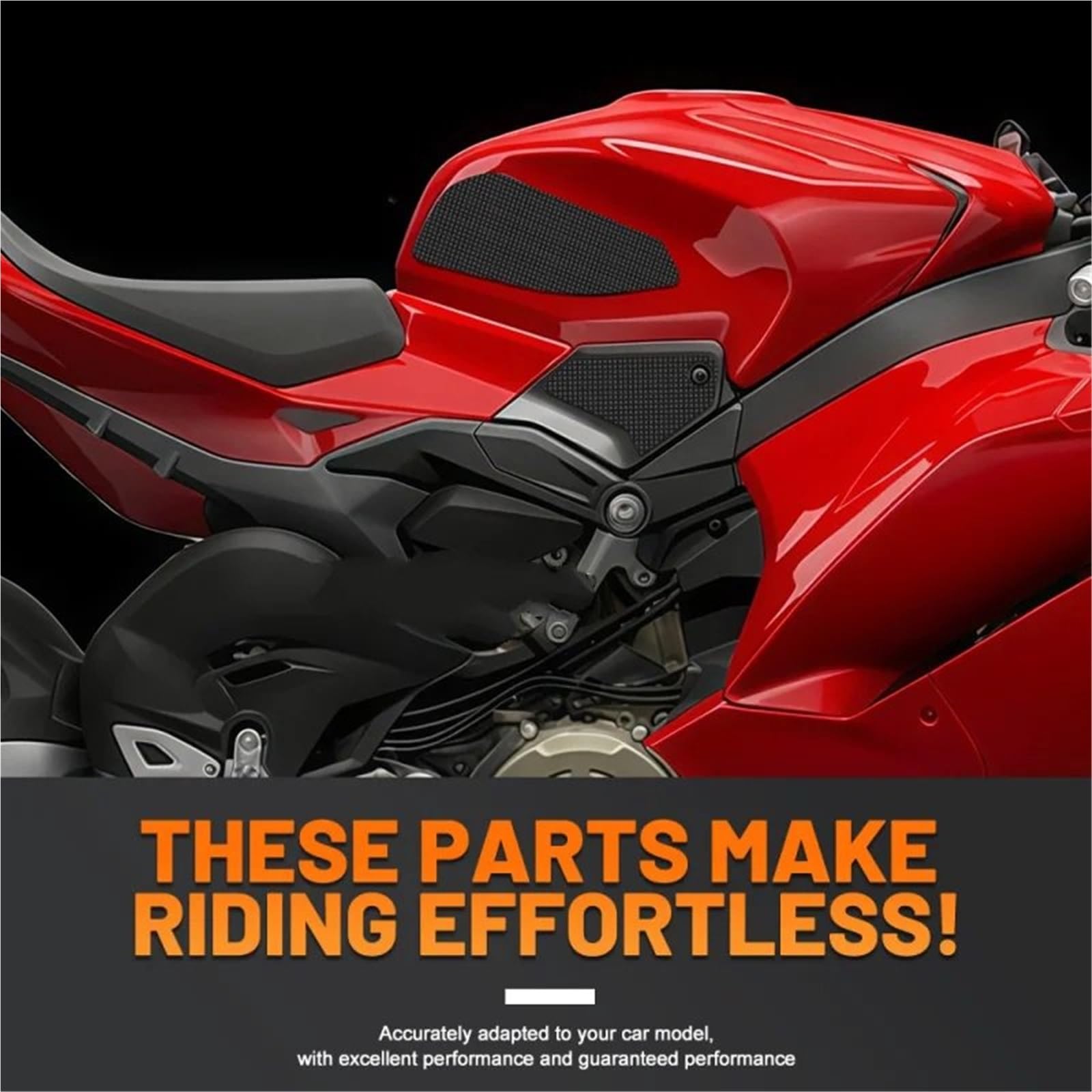 Adatto per Ducati Panigale V4 V4S /SP2 2025 Ginocchiere antiscivolo protezione forcella(A)