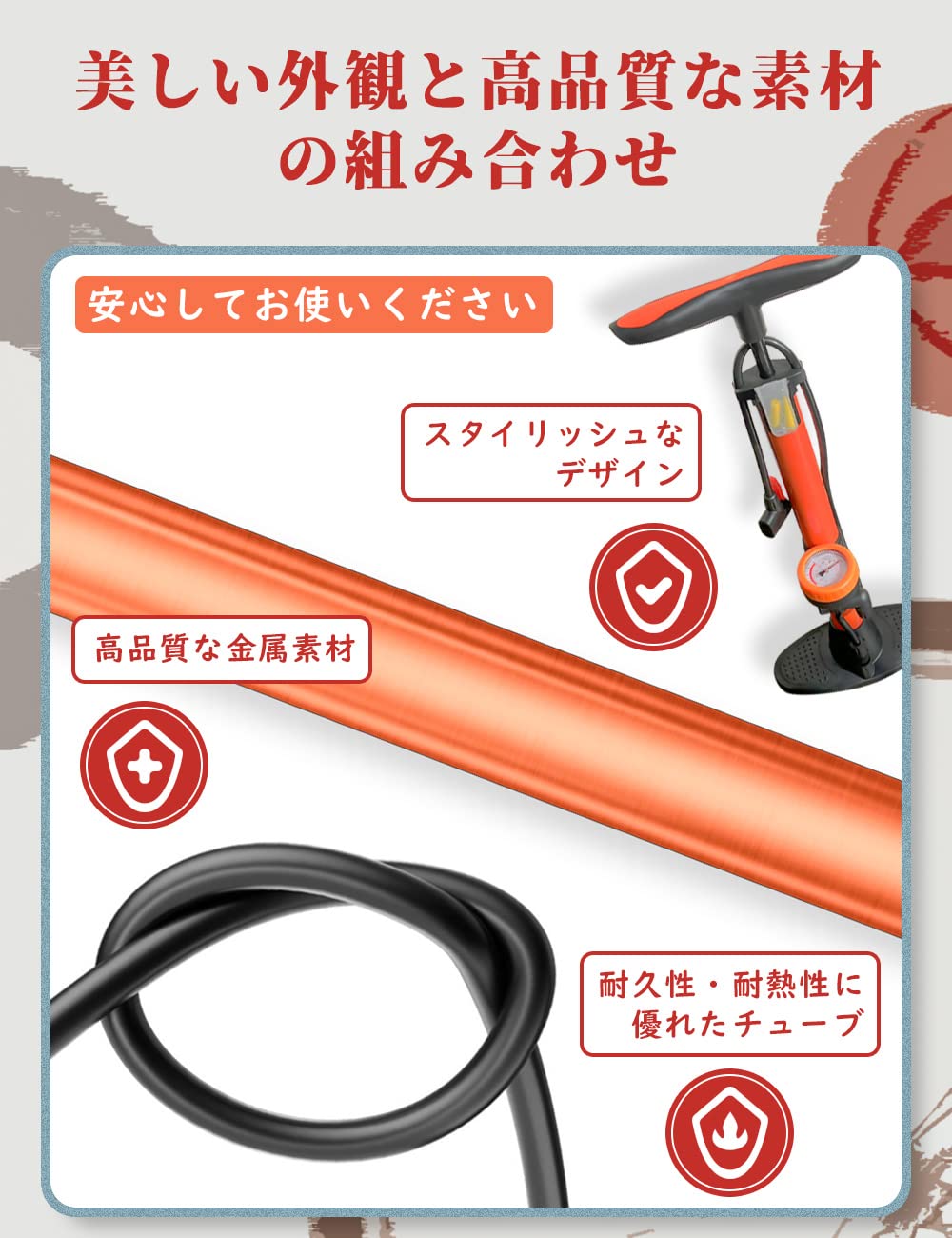 Amazon | 空気入れ 自転車 くうきいれ 160PSI/11Bar 仏式/英式/米式