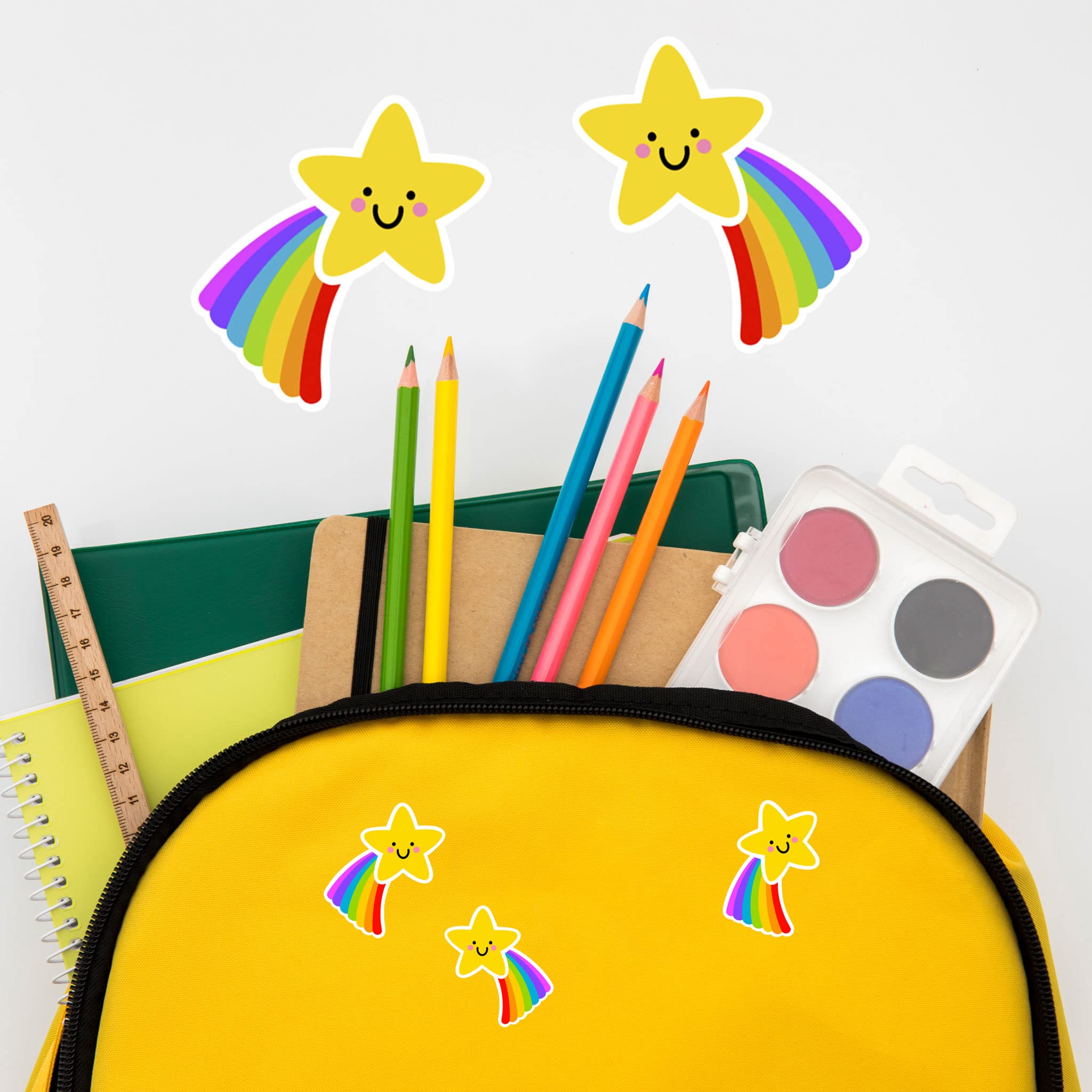 Pegatinas de estrella fugaz, pegatinas para maestros, pegatinas para el aula (42)