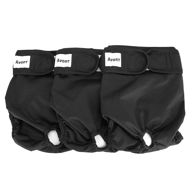 Avont 3 Packs Pañales Lavables para Perra— Pañales Reutilizables Altamente Absorbentes para Mascotas