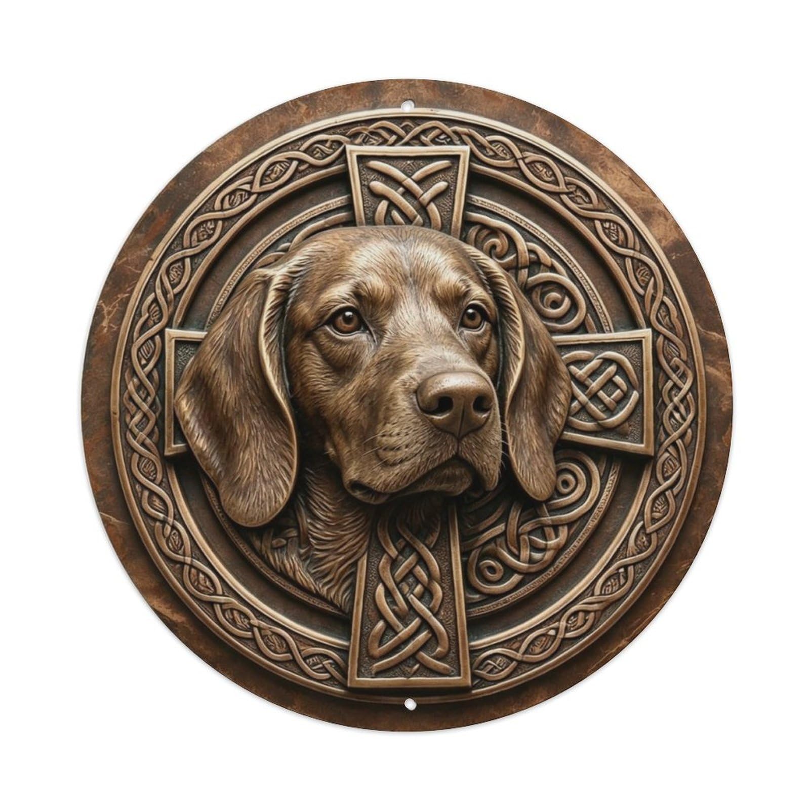 Beagle Dog Head Portrait Metal Tin Sign Plaque