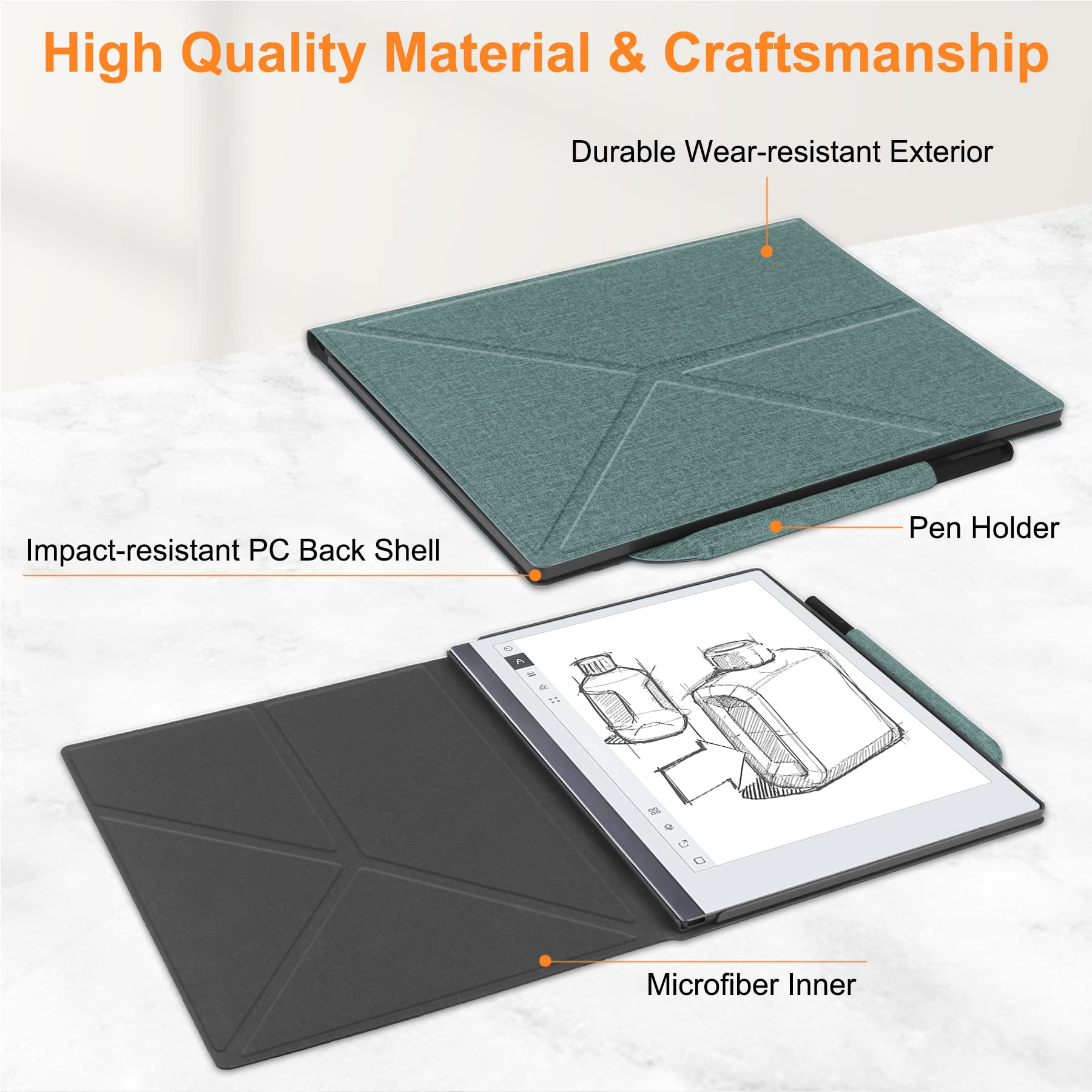 HoYiXi Case For Remarkable Paper Pro 11.8" (2024 Released), With Stable Folding - View #12