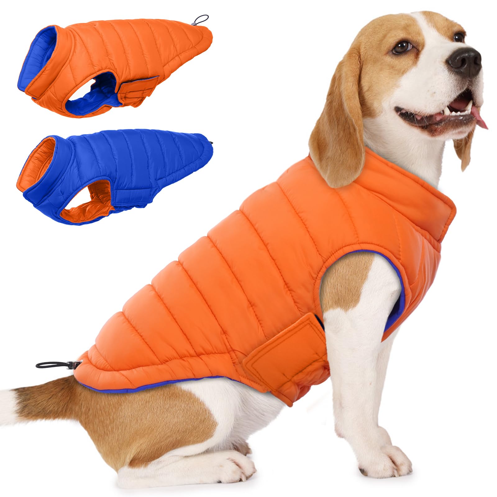 Manteau d'hiver pour chien facile à mettre gilet chaud pour grand chien