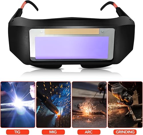 Miniatura 7 de Gafas de soldadura con oscurecimiento automático para hombres, con energía solar, color verdadero, sombra 11, gafas de soldadura, gafas de seguridad