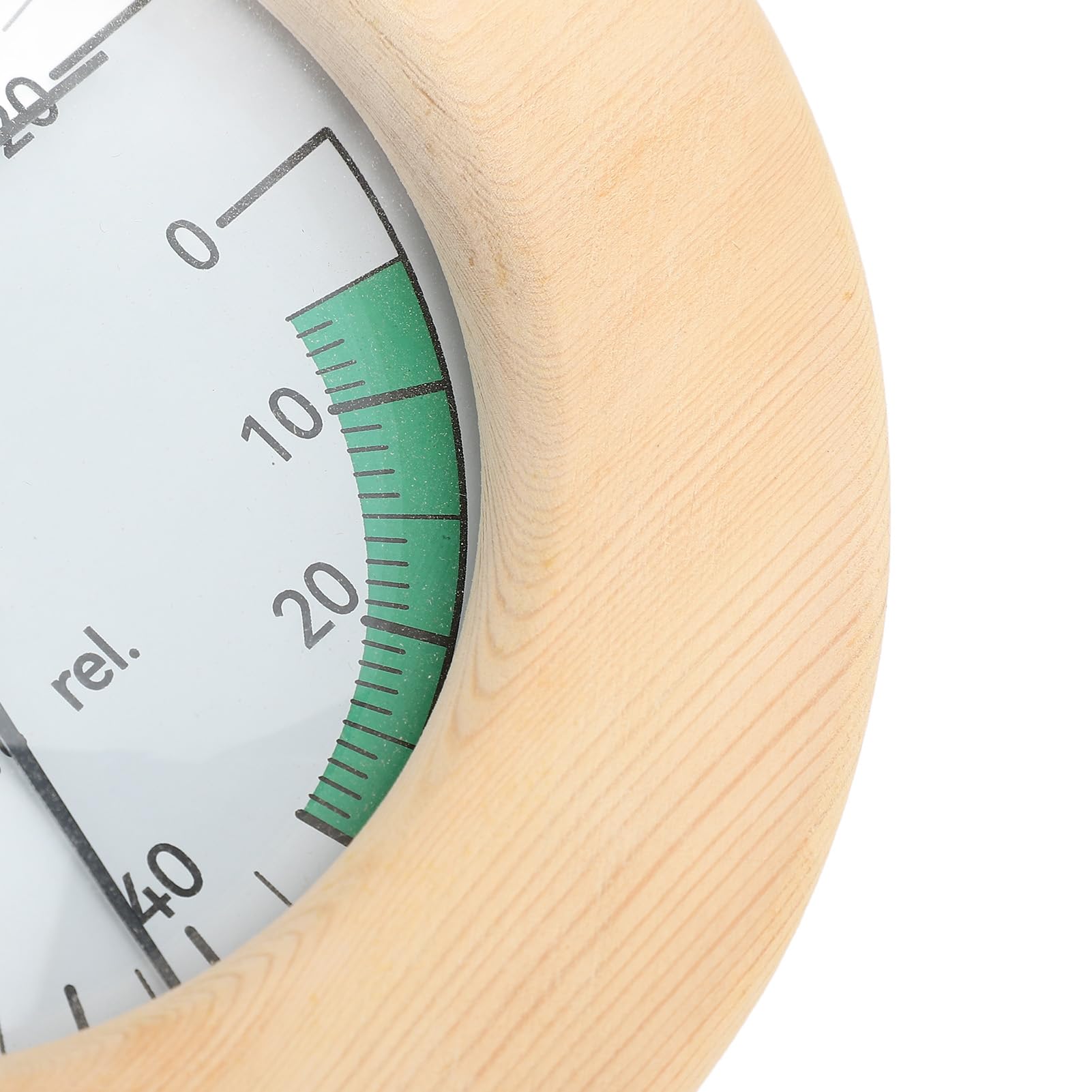 Termómetro de Sauna, Higrómetro de Termómetro de Sauna 2 en 1, Higrotermógrafo Montado en la Pared Monitoreo en Tiempo Real con Construcción de Madera para Hotel o Sala de Sauna