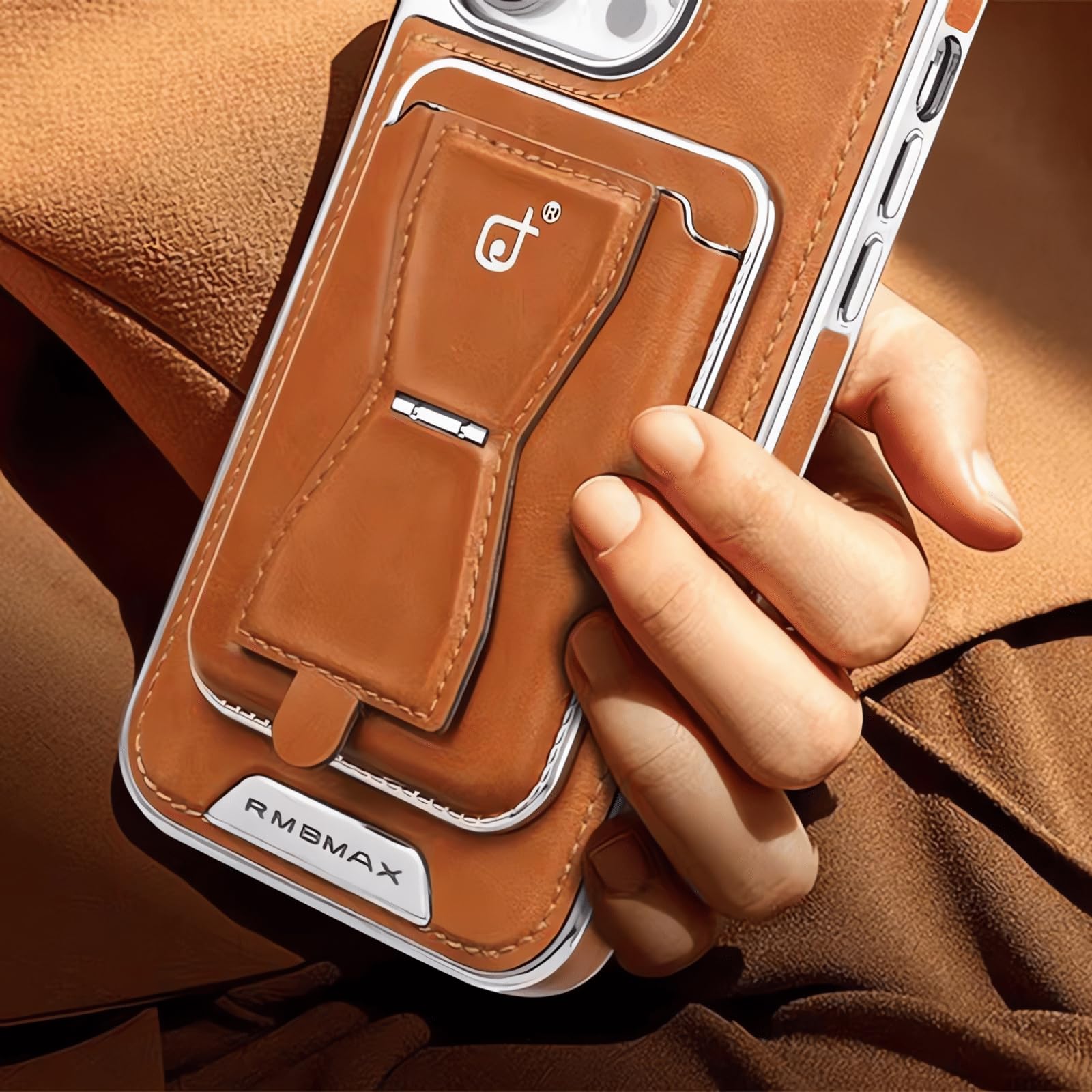 Amazon.com: PUPAOBOOM Magnetic Leather Phone Case with