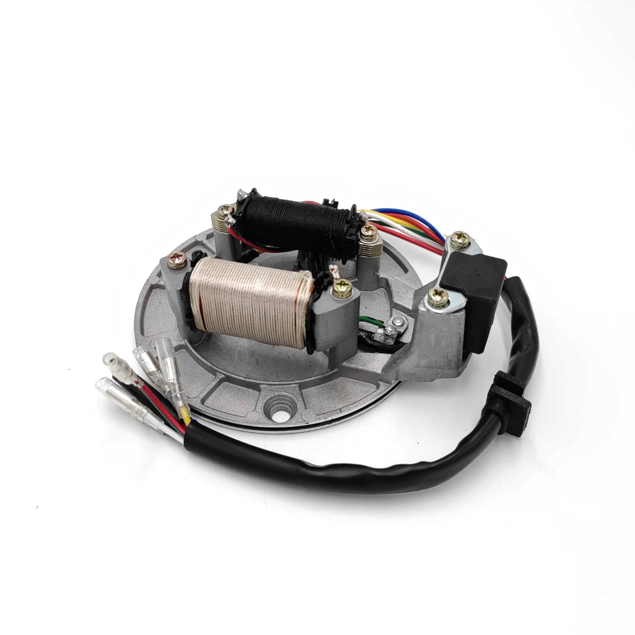 Pezzi di Ricambio Moto Statore Bobina JH70 Statore Piastra Pickup Magneto Bobina di Accensione Rotore Adatto per Pit Bike 70cc 90cc 110cc 125cc Facile da sostituire