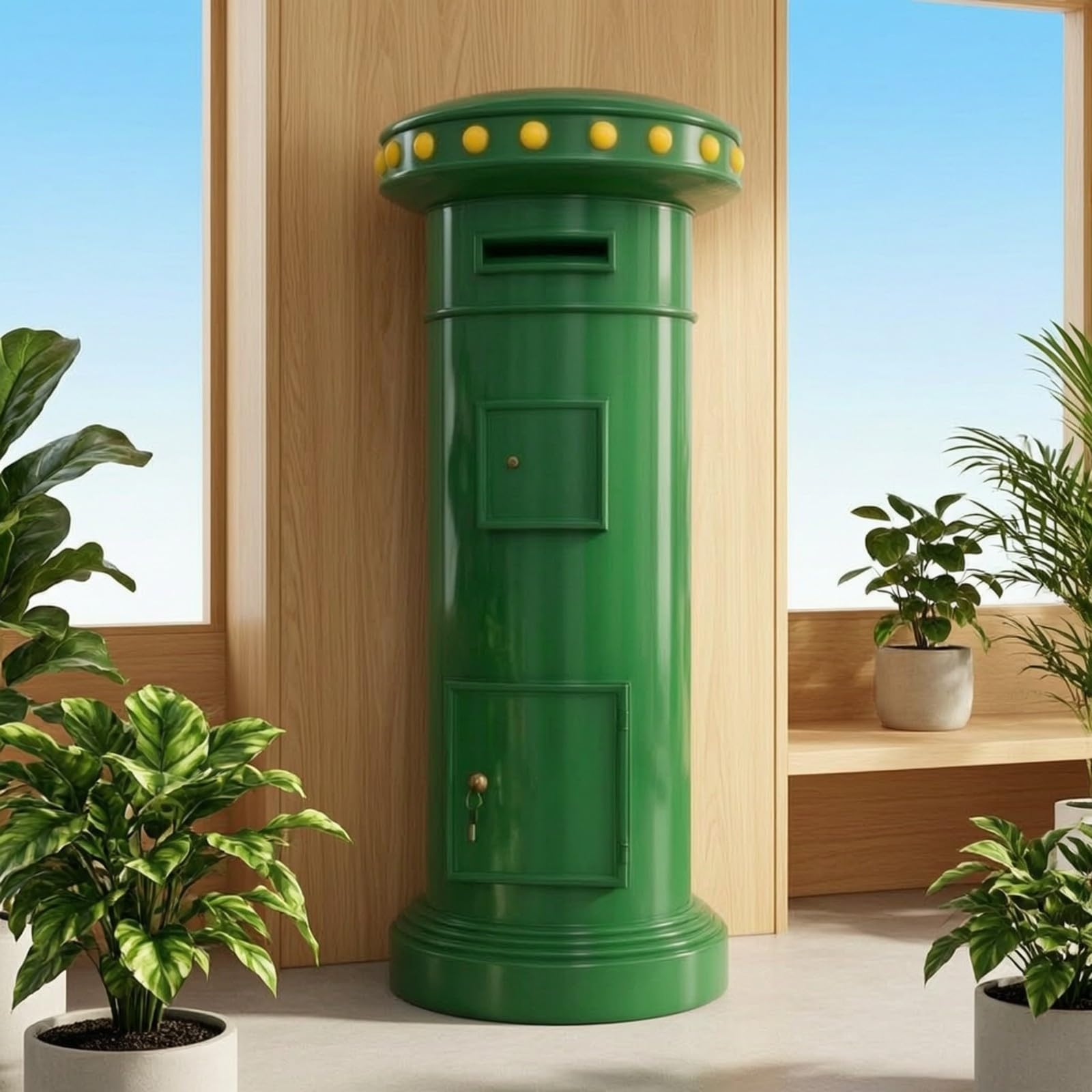 Contenedor para Votación Resistente, Verde Postal