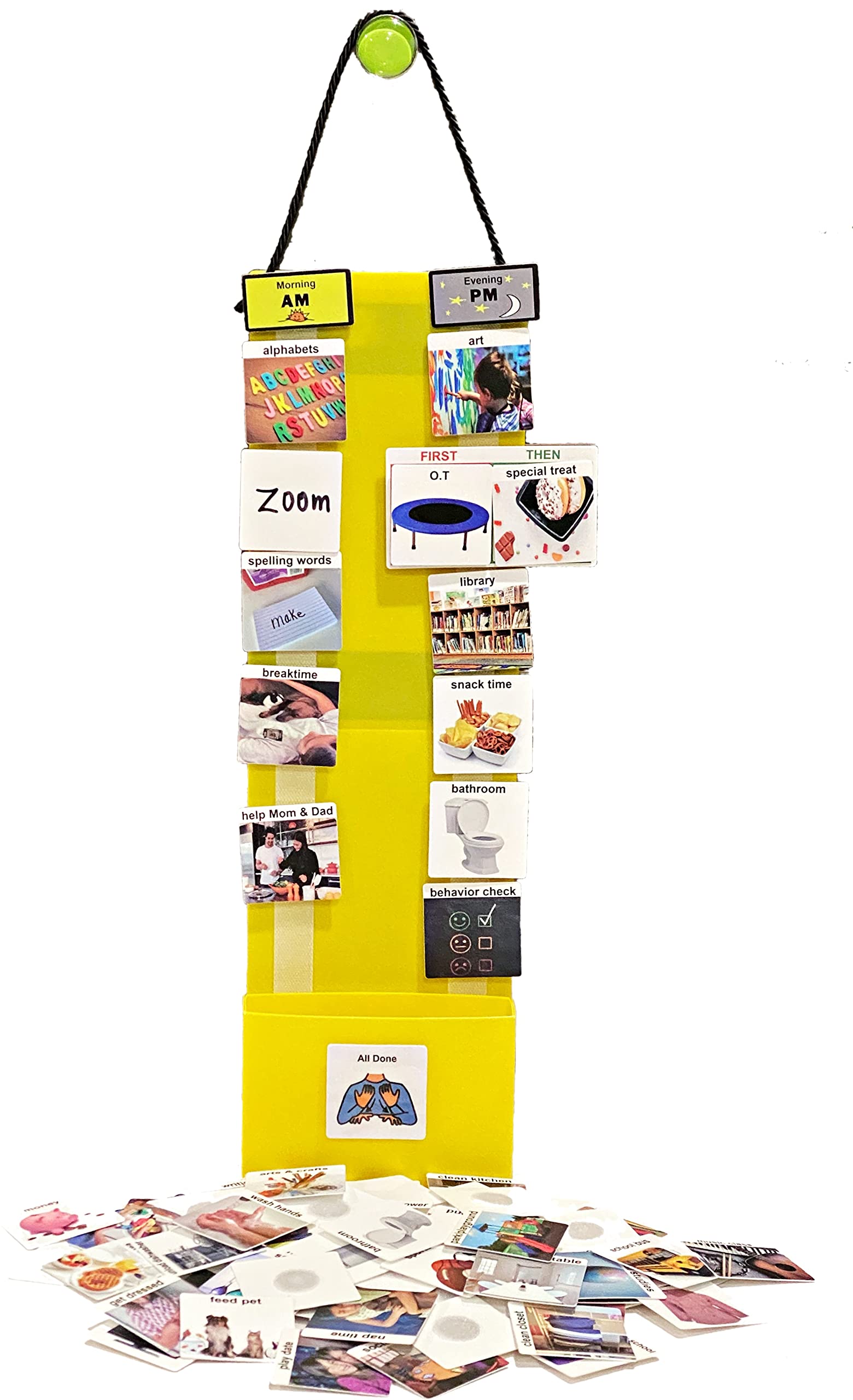 Buy Kids Plastic Visual Schedule Chart for Home, School