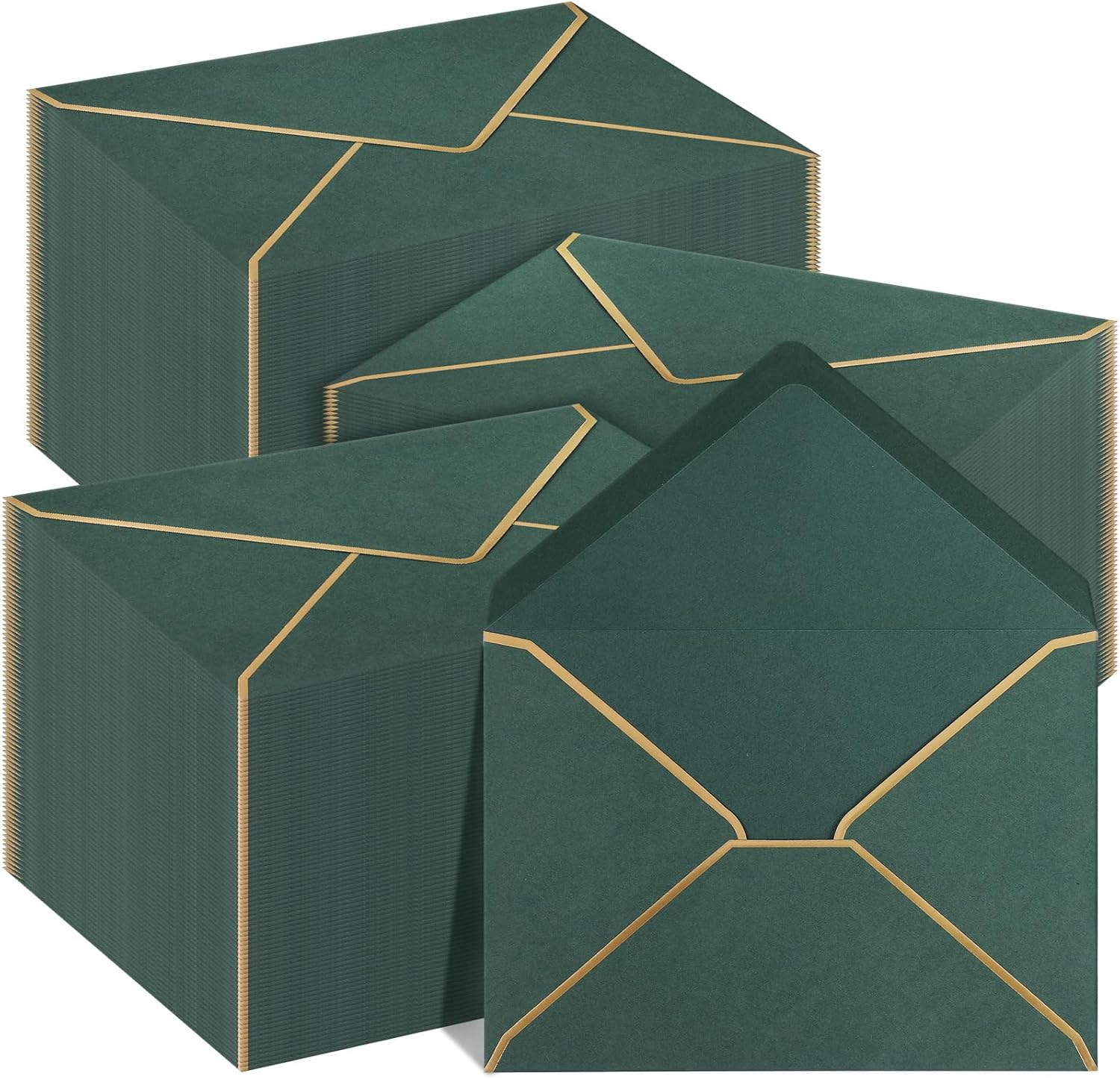 Aazon.co : 350 Pcs 5x7 Invitation Envelope Bulk Green A7 Envelope For - View #4