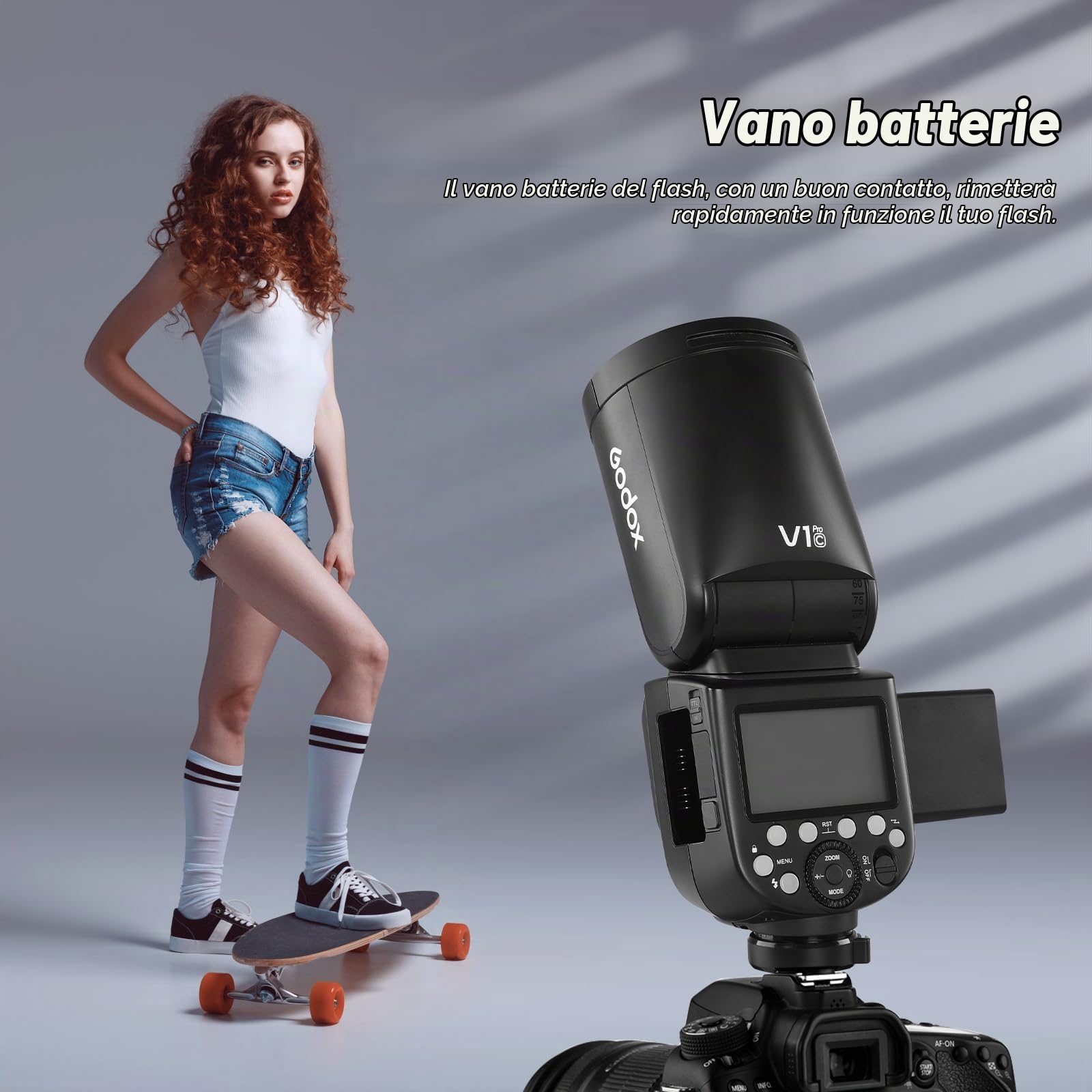Godox VB30 Batteria Battery 7.2V/2980mAh per flash rotondo Godox V1PRO C,V1PRO N,V1PRO S,V1PRO F,V1PRO O,e flash V1,V860III,V850III ((2024) VB30)