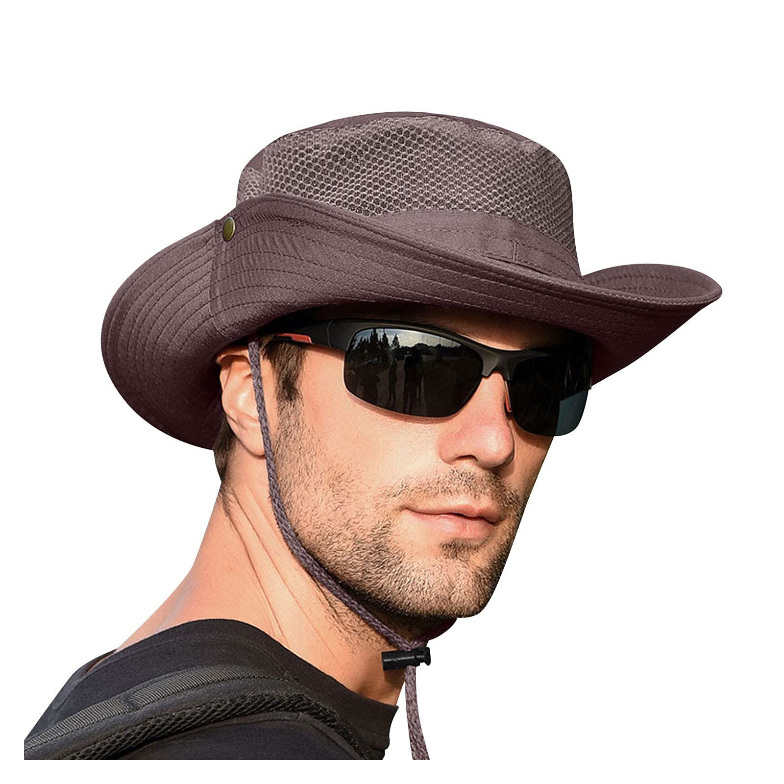 cm Punk Hat Cap Wide Ponytail Hats Mesh Men's Sun Foldable Hole Protection Hat Baseball Caps